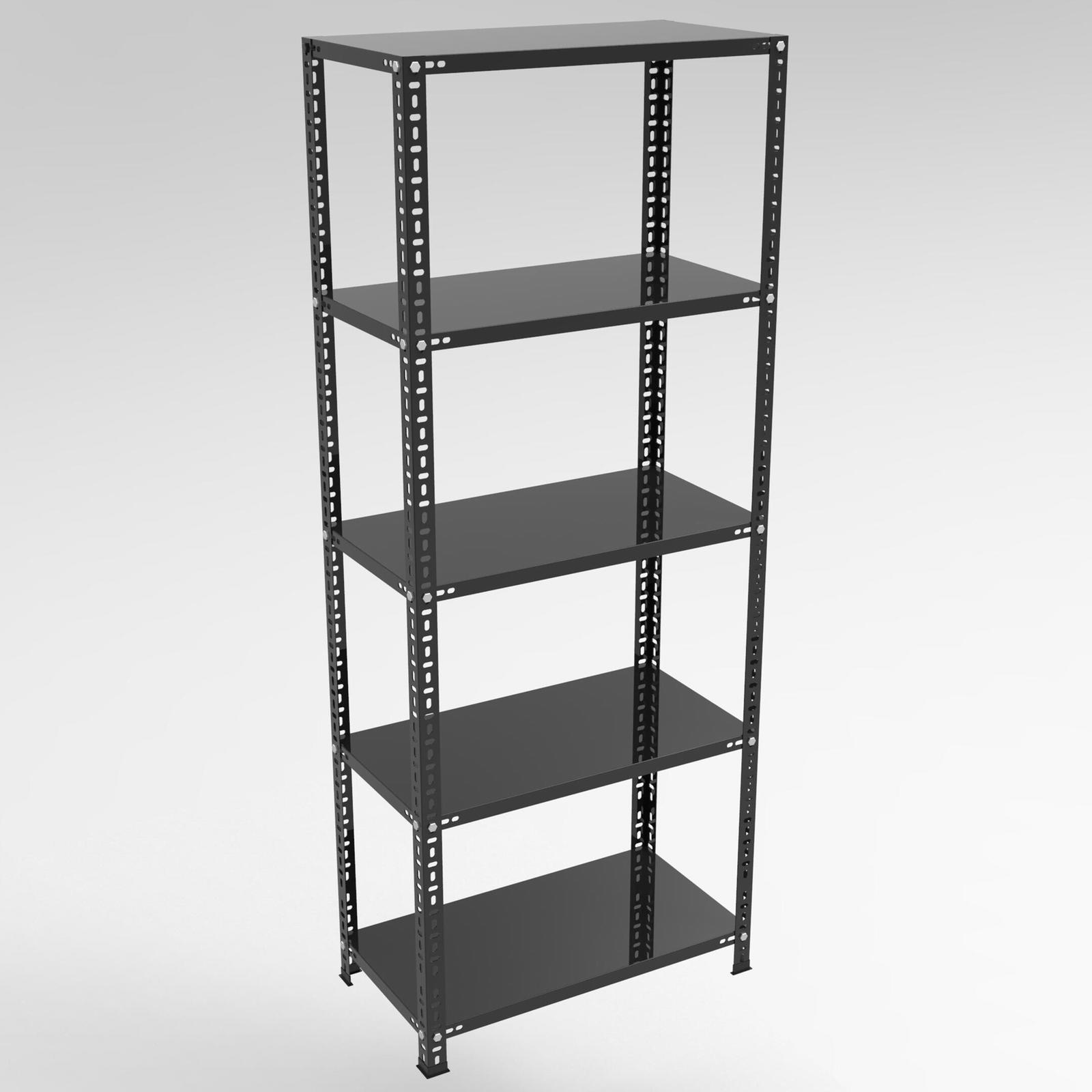 Siyah Çelik  Raf; Dekoratif Raf, Depo Rafı, Kiler Rafı